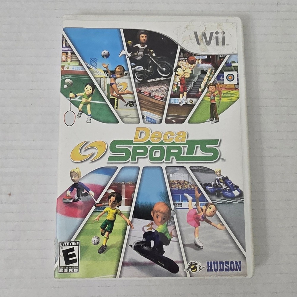 Deca Sports Nintendo Wii Complete in Case CIB with Manual Hudson Soft Disc